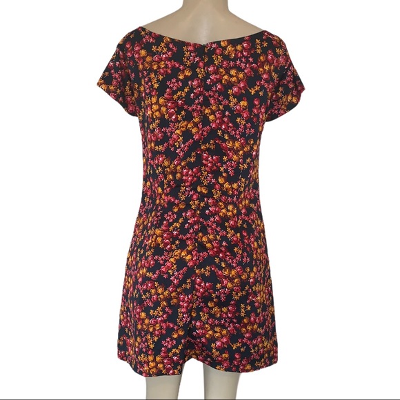 Cinder + Smoke Floral Mod Mini Shift Dress - Picture 3 of 7